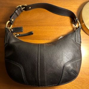 Sold!  Vintage coach black ergo shoulder bag
